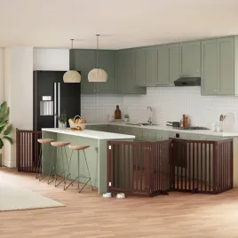 vidaxl-skladana-bramka-dla-psa-z-drzwiami-6-paneli-brazowa-480-cm