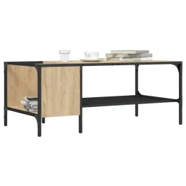 vidaxl-stolik-kawowy-z-polka-kolor-dab-sonoma-100x51x40-cm