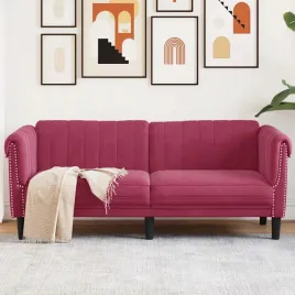 vidaxl-sofa-dwuosobowa-winna-czerwien-aksamit