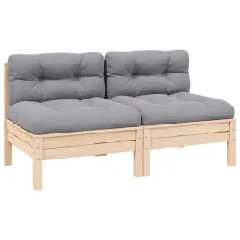 vidaxl-2-osobowa-sofa-ogrodowa-z-szarymi-poduszkami-drewno-sosnowe