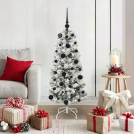vidaxl-sztuczna-choinka-z-zawiasami-z-podstawa-zielono-bialy-120-cm