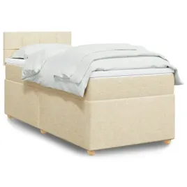 vidaxl-lozko-kontynentalne-z-materacem-kremowe-tkanina-90x190-cm