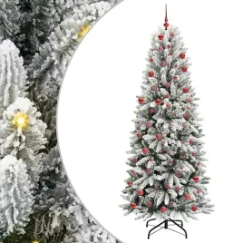 vidaxl-sztuczna-choinka-bialy-210-cm-pvc-plastik-stal-i-pe