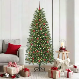 vidaxl-sztuczna-choinka-z-300-diodami-led-zielony-180-cm-pe-i-pvc