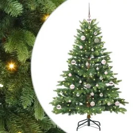vidaxl-sztuczna-choinka-z-150-diodami-led-zielony-150-cm-pe-i-pvc