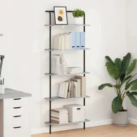 vidaxl-polka-na-ksiazki-szary-dab-sonoma-60-x-24-x-168-cm