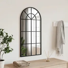vidaxl-lustro-scienne-czarne-40x80-cm-zakonczone-lukiem-zelazo