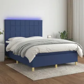 vidaxl-lozko-kontynentalne-z-materacem-niebieskie-140x190-cm-tkanina