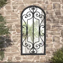 vidaxl-lustro-ogrodowe-czarne-70x30-cm-zelazna-rama