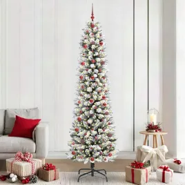 vidaxl-sztuczna-choinka-zielono-bialy-240-cm-pvc-metal-i-plastik