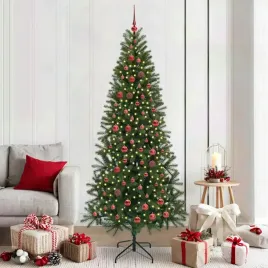 vidaxl-sztuczna-choinka-z-300-diodami-led-zielony-210-cm-pe-i-pvc