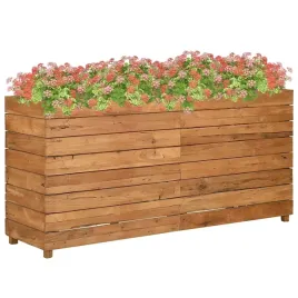 vidaxl-podwyzszona-donica-150x40x72-cm-drewno-tekowe-z-odzysku-i-stal