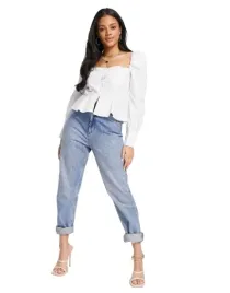 missguided-bluzka-biala-z-bufkami-klasyczna-32-rsv