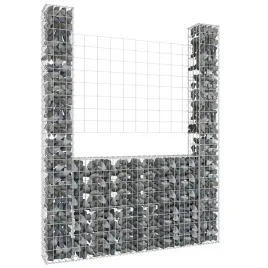 vidaxl-ogrodzenie-gabionowe-z-2-slupkami-zelazo-140x20x200-cm