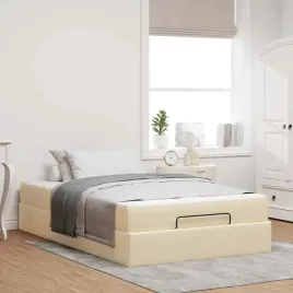 vidaxl-ramka-lozka-z-materacem-kremowy-120-x-190-cm-tkanina