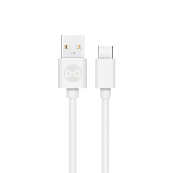 forever-kabel-usb-usb-c-10-m-3a-bialy