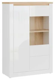 witryna-z-oswietleniem-duraoak-biala-polysk-dab-naturalny-do-salonu