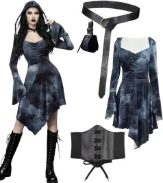 stroj-wiedzma-gothic-festiwal-halloween-sukienka-z-kapturem-s