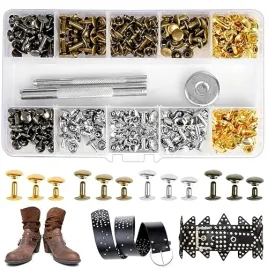 nity-skorzane-zestaw-180-sztuk-mosiadz-braz-srebrny-do-ubran-diy-skorzany