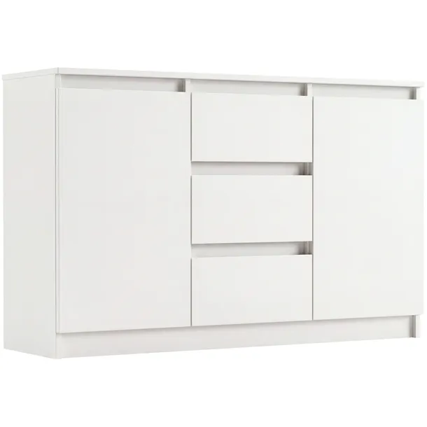 Komoda do salonu sypialni duża 3 szuflady biala 120 cm R-120-S3