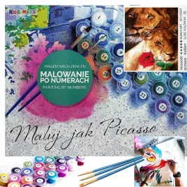 malowanie-po-numerach-lew-i-lwica-z-roza-50x40-cm-na-ramie-kreatywne