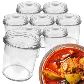 8x-sloik-sloiki-350ml-z-zakretka-fi82-na-miod-dzem-przetwory-szklane-035l