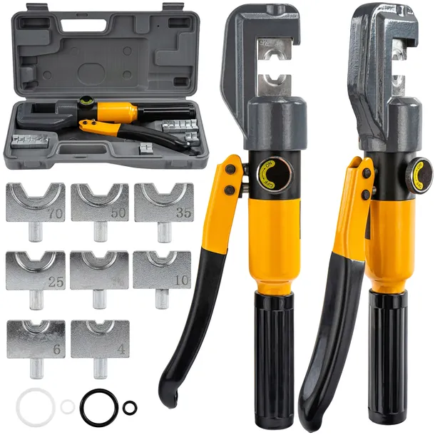 ZACISKARKA HYDRAULICZNA DO TULEJEK KABLI PRASA SZEŚCIOKĄTNA MATRYCE 4-70MM2