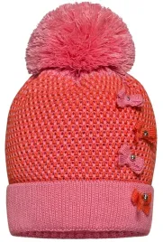czapka-dziecieca-z-pomponem-ciepla-koralowa-48-50