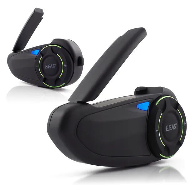 Interkom Motocyklowy EJEAS Q8 USB-C Bluetooth Aplikacja Radio FM 2 SZTUKI