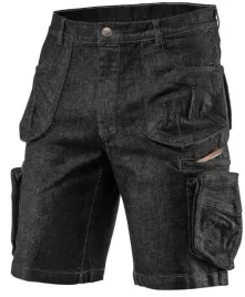 krotkie-spodenki-robocze-bhp-jeans-denim-czarne-trwale-rozmiar-s-81-273-neo