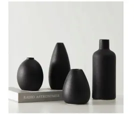 wazony-dekoracyjne-4-szt-czarne-ceramiczne-nowoczesne