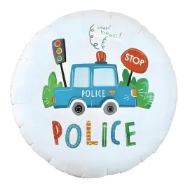 balon-foliowy-okragly-bialy-samochod-policyjny-policja-dzieciecy-36cm
