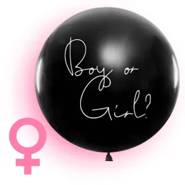 balon-lateksowy-dziewczynka-rozowe-konfetti-czarny-boy-or-girl-duzy-100-cm