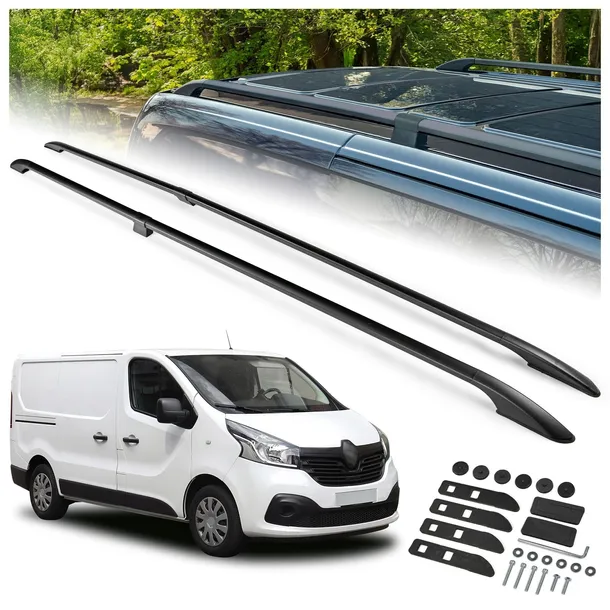 Relingi dachowe bagażnik do RENAULT TRAFIC III 2014- LONG | DŁUGI