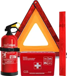 zestaw-apteczka-samochodowa-gasnica-proszkowa-1kg-trojkat-komplet-niezbedni