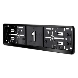 2x-ramki-tablicy-rejestracyjnej-pod-tablice-czarna-elastyczna-premium-ramka