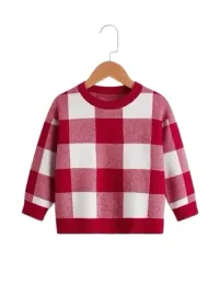 shein-sweter-chlopiecy-czerwony-w-kratke-92-v3r