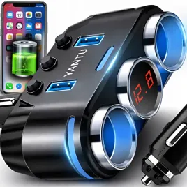 rozdzielacz-gniazda-zapalniczki-ladowarka-usb-x2-rozgaleznik-fast-charge