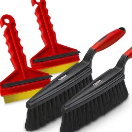2x-skrobaczka-do-szyb-z-mosieznym-ostrzem-2x-szczotka-zmiotka-do-sniegu