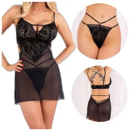 koszulka-nocna-z-koronka-czarna-przeswitujaca-skape-stringi-l-xl