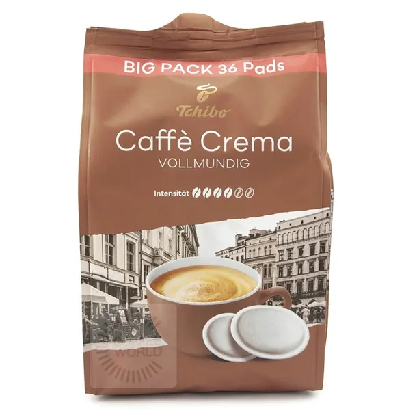Saszetki Senseo Tchibo Caffe Crema Vollmundig 36 pad's pady kremowa kawa