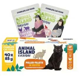 mokra-karma-dla-kota-animal-island-everyday-mix-smakow-40x85-g