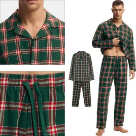 henderson-pizama-meska-dluga-flanelowa-rozpinana-jz25-nut-premium-3xl