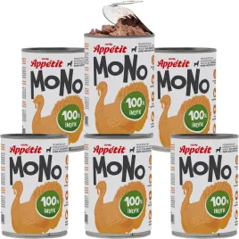 comfy-appetit-mono-indyk-karma-mokra-dla-psa-puszka-zestaw-6-sztuk-400g