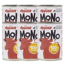 comfy-appetit-mono-wolowina-karma-mokra-dla-psa-puszka-zestaw-6-sztuk-400g