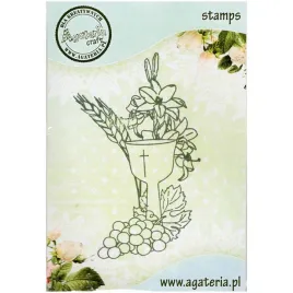 stempel-polimerowy-hostia-z-winogornami-agateria