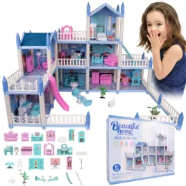 domek-lalek-willa-3-poziomy-meble-duzy-bajkowy-plac-zabaw-z-zjezdzalnia