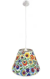 stylowa-lampa-wiszaca-folk-wzor-lowicki-1xe27