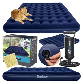 materac-dmuchany-welurowy-dwuosobowy-203x183-lozko-bestway-67004-pompka