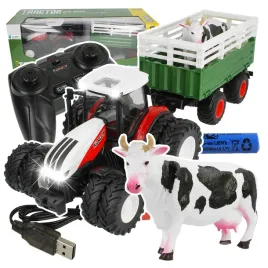 traktor-zdalnie-sterowany-z-przyczepa-wywrotka-maszyny-rolnicze-led-krowa